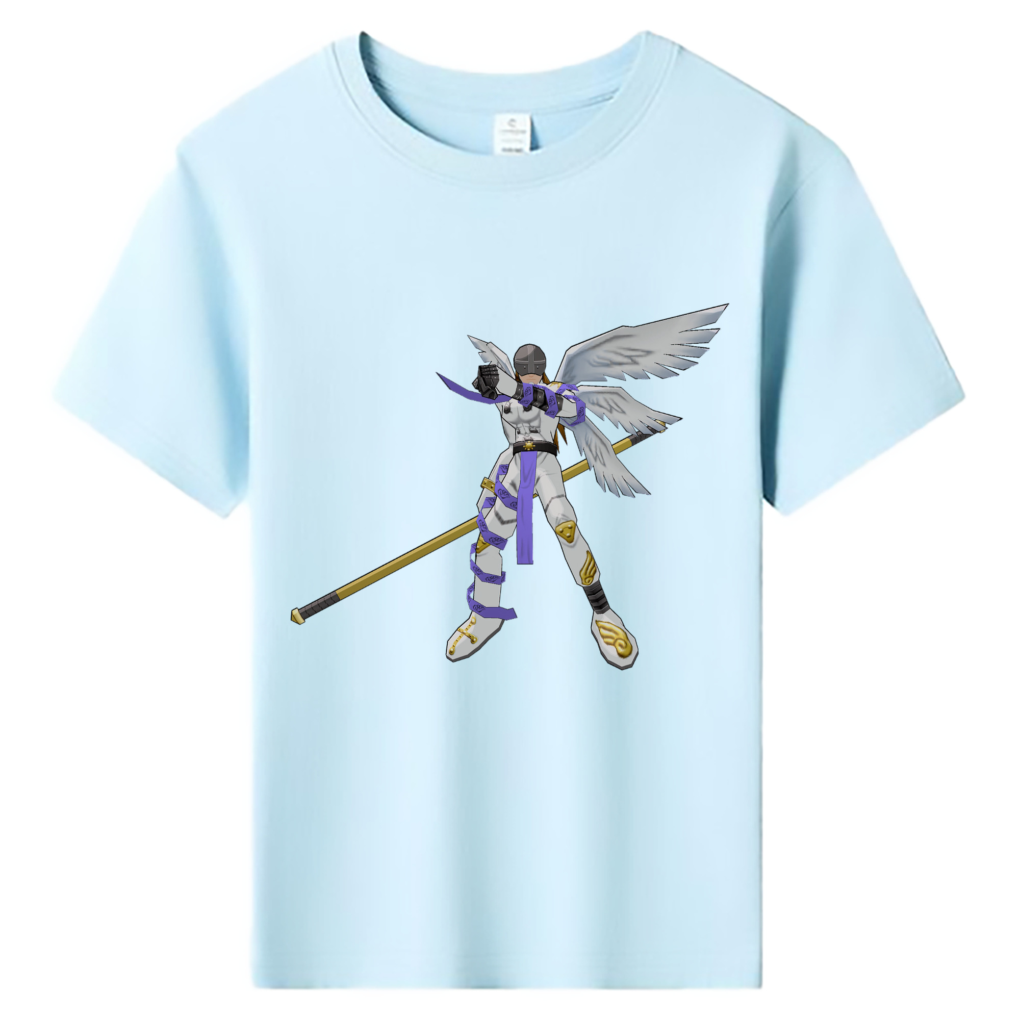 （画像用） Digimon デジタルモンスター/デジモン 綿100％キッズTシャツ（フロントプリント）